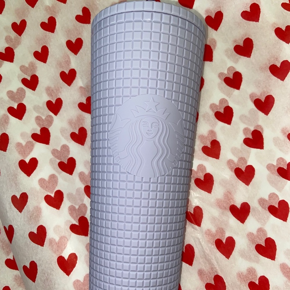 2021 Starbucks matte purple studded tumblr